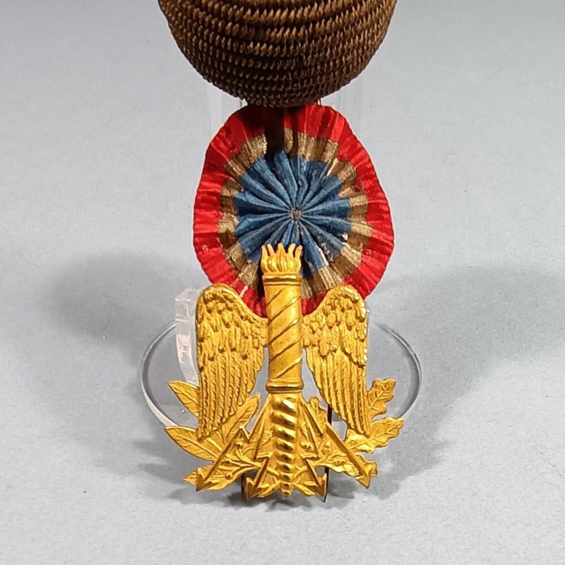 ATTRIBUT OU INSIGNE ET POMPON DE KEPI D'OFFICIERS ET ADJUDANTS MODELE 1886 OFFICIER BUREAU ET ADMINISTRATION DD'ETAT MAJOR